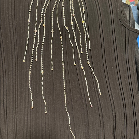 Multi Strand Rhinestone Choker Necklace - Picture 2 of 7